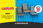 Sillas en pu y tela