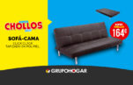 Sofá cama con sistema click-clack