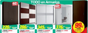Todo tipo de armarios con distintos acabados y colores disponibles en Grupohogar, Almería